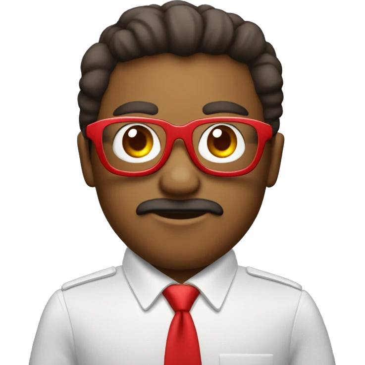 Mono con gafas rojas que tenga cosas cómo de el futuro 2027 emoji