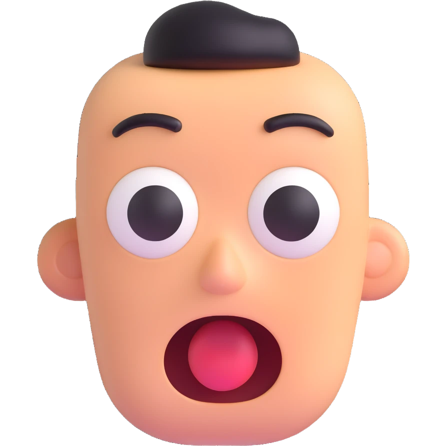 shocked face emoji