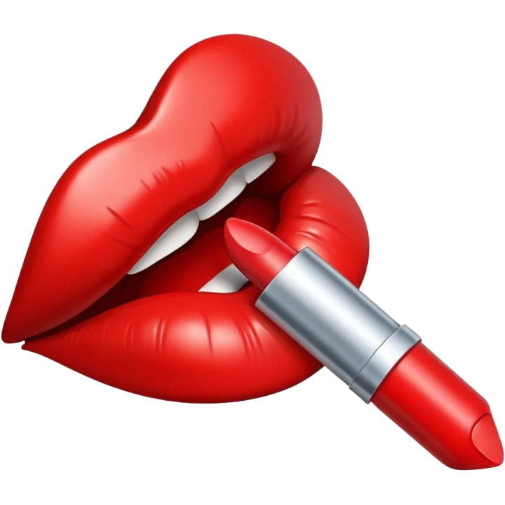 Lipstick mark kiss emoji