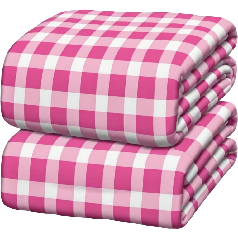 Plad white and pink blanket folded  emoji