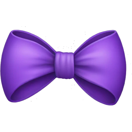Violet bow emoji