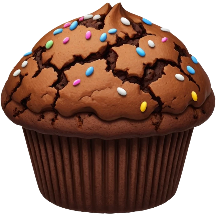 chocolate muffin emoji