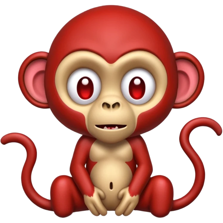 Chopped monkey emoji
