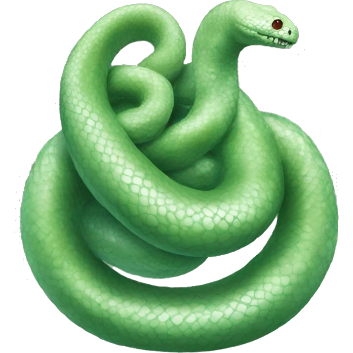 occamy: Serpentine creatures that can grow or shrink to fit available space, guarding their silver eggs. emoji