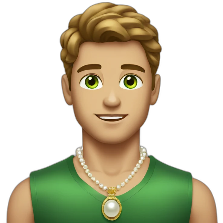 Posh-muscle-boy-with-pearl-necklace-and-green-eyes-and-brown-hair emoji