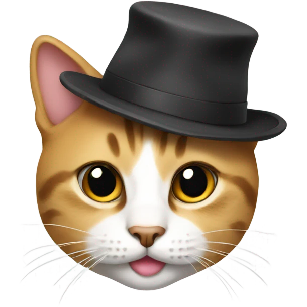 Cat with hat emoji