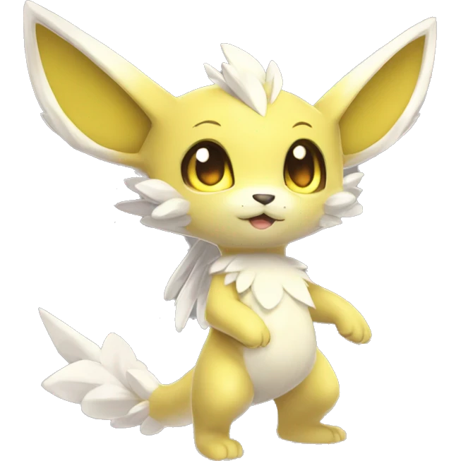a anthro chibi-style shiny sparkle-Fakémon-hybrid full body emoji