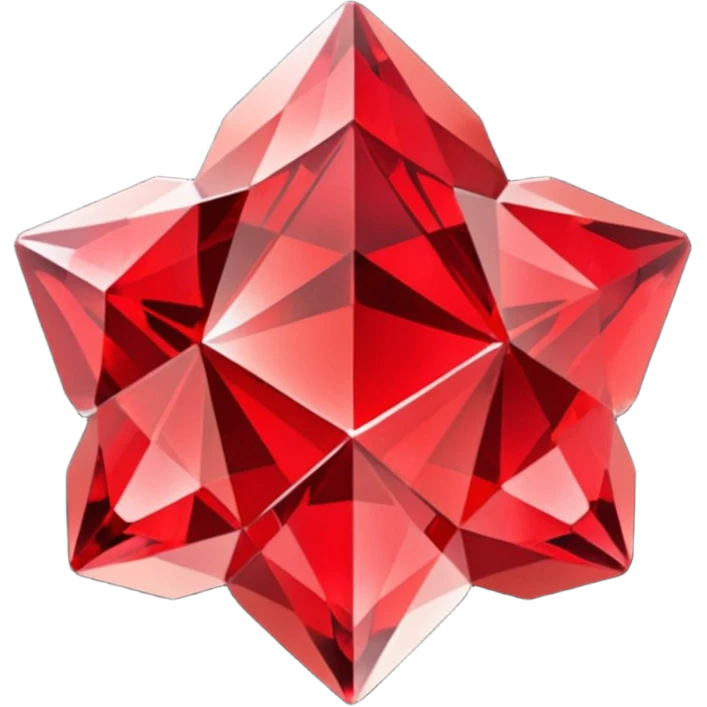 Red crystal group emoji