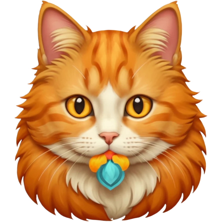 Cat autumn emoji