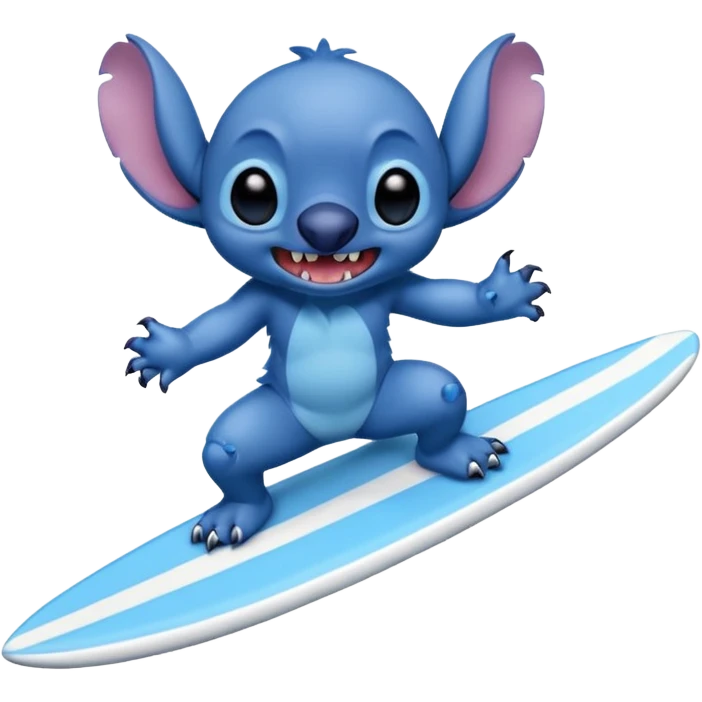 stitch qui surf emoji