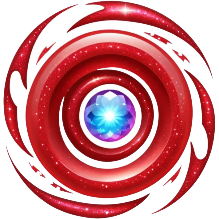 red glitter portal emoji