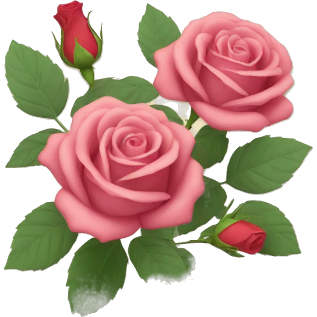postcard with roses  emoji