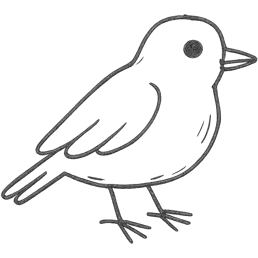 A bird emoji