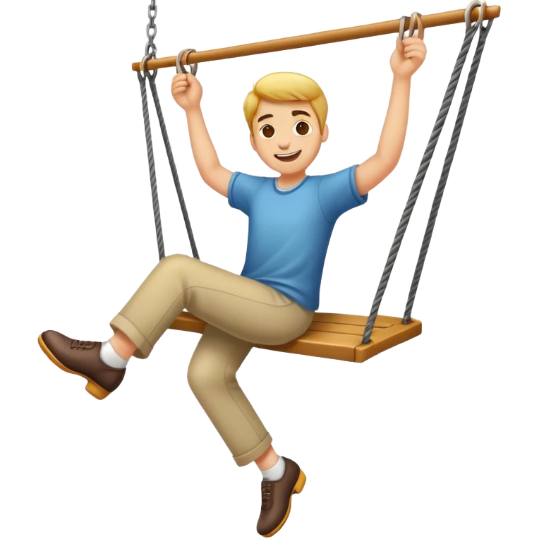happy with feet swinging  emoji