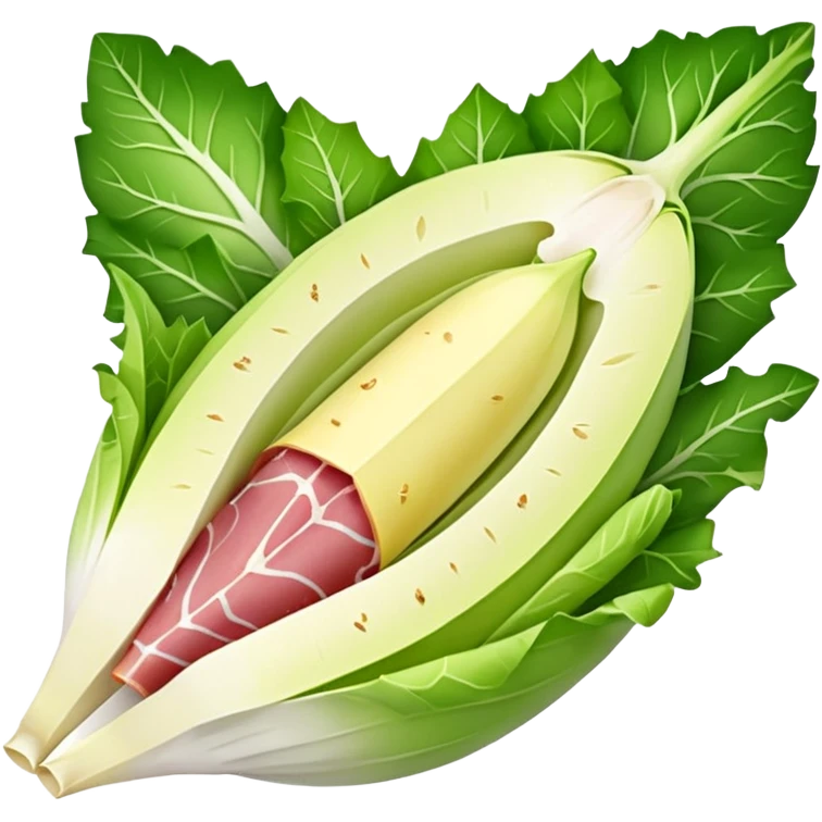 ENDIVE entourée d'une tranche de JAMBON emoji