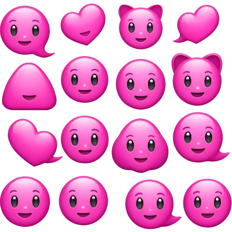 Pink ￼ emoji