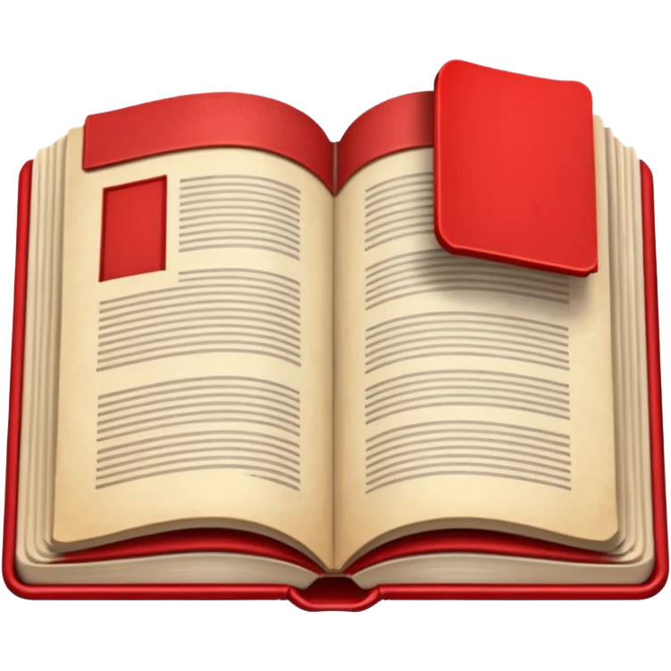 open book with completely red pages emoji