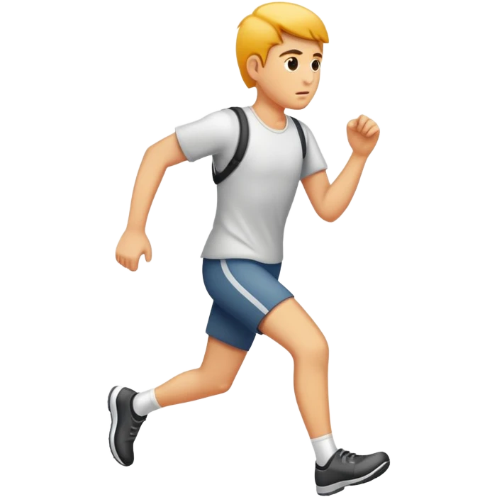 Person walking fast, speedwalking emoji