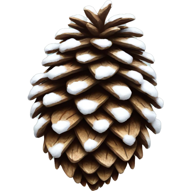 Snowy pine cone  emoji