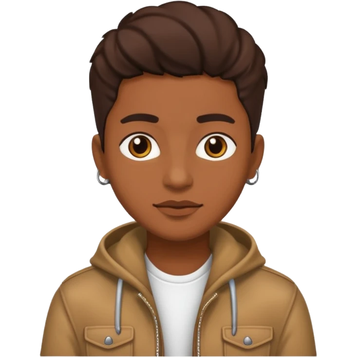 Un persona morena con un estilo calle emoji