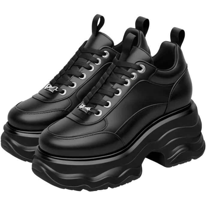 Zapatillas de plataforma estilo Demonias Wave 32 emoji