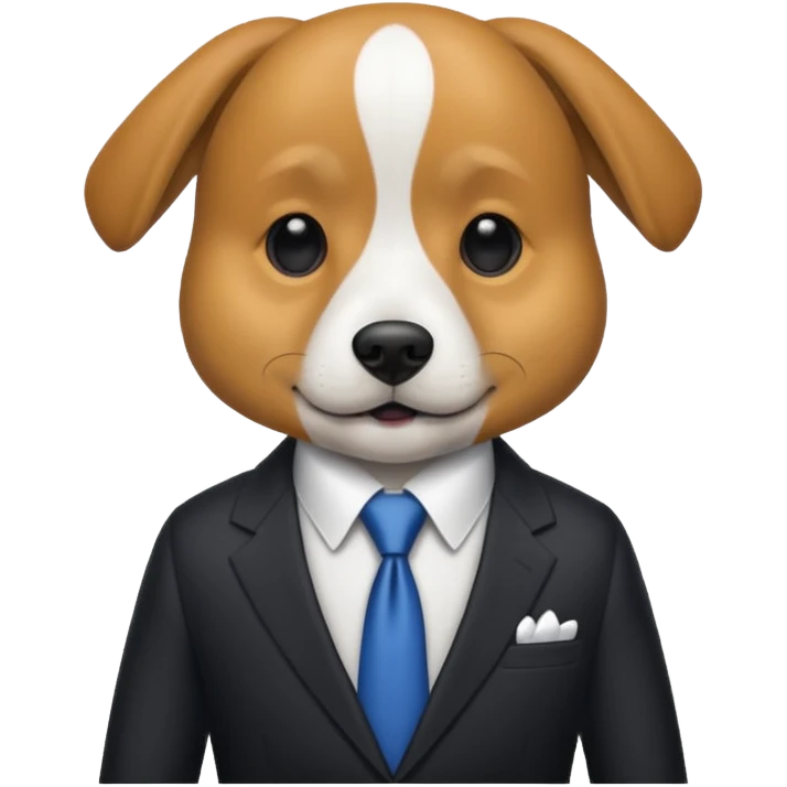 dog in suit  emoji