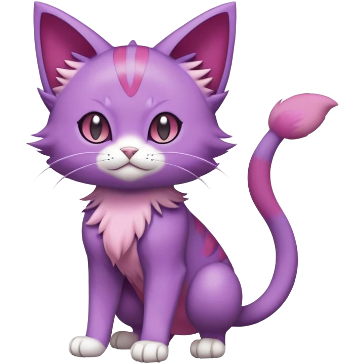 Purrloin-Skitty-Pokémon-Fakémon-hybrid-creature (full body) emoji