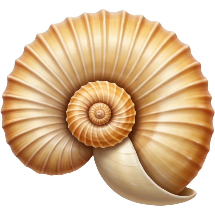Light beige Sea shell emoji