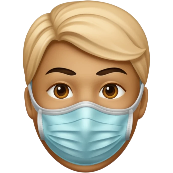 Mask on face emoji