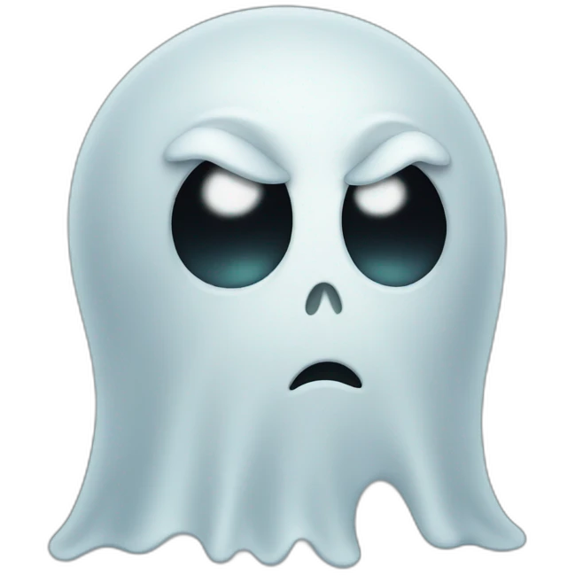 sad ghost emoji