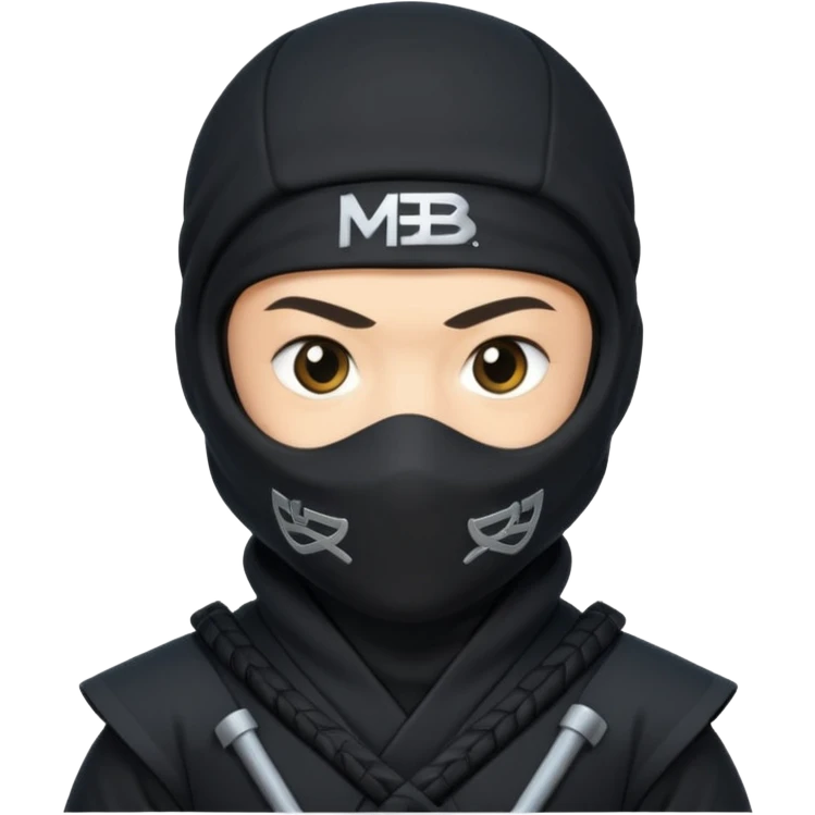 Ninja with MB written on it emoji