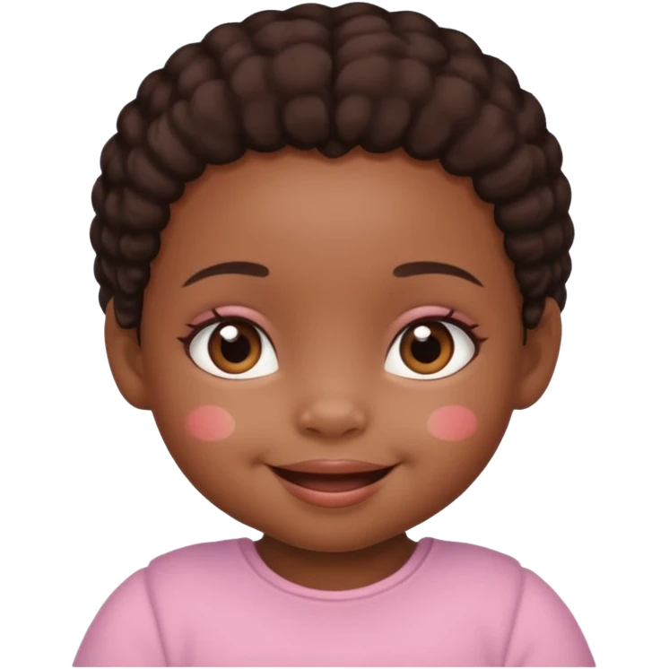 Black baby girl emoji