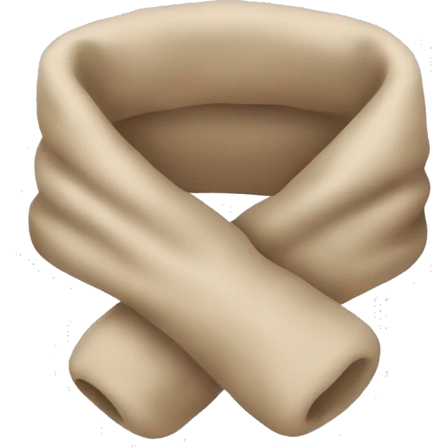 beige muffler emoji