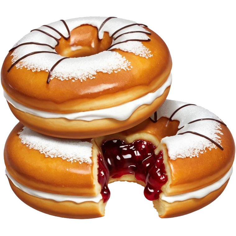 Filled Jam Donut Bombs emoji