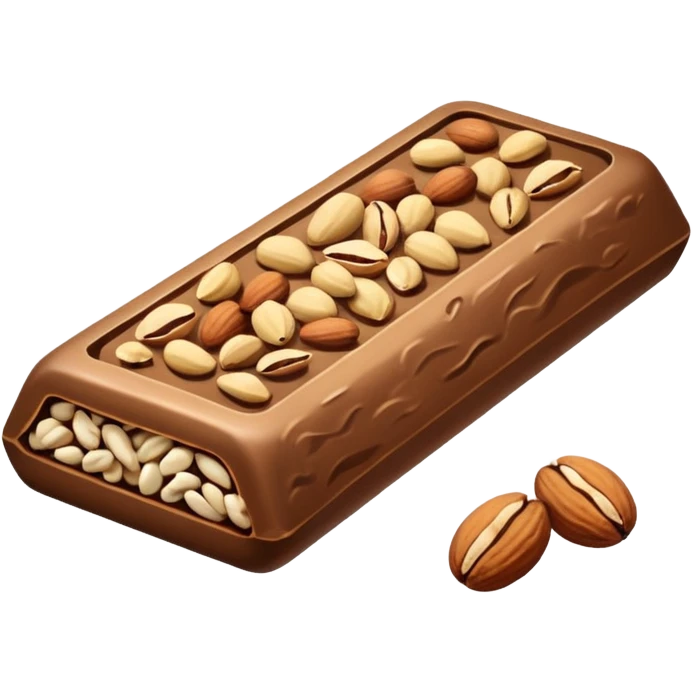 protein bar with nuts emoji