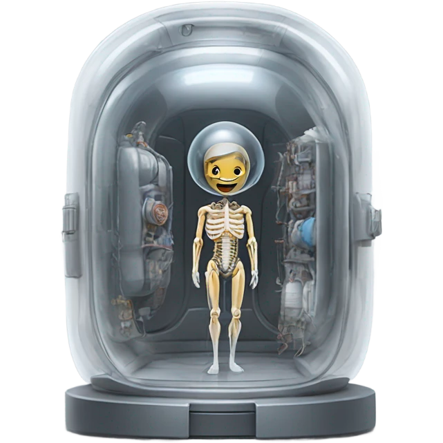 human body transparent space capsule emoji