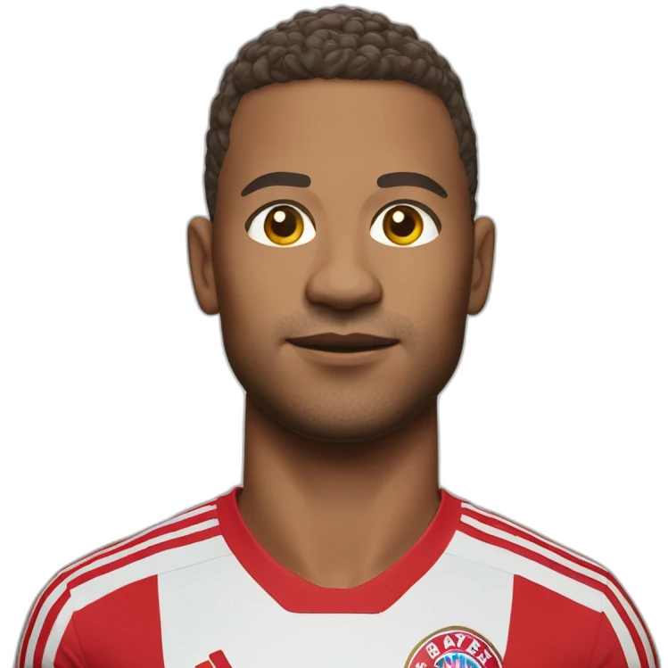 bayern münchen player running big head full figure emoji