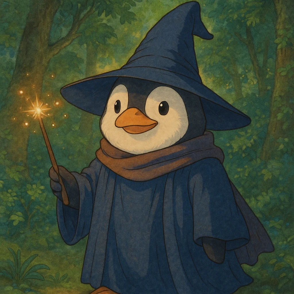 penguin wizard emoji