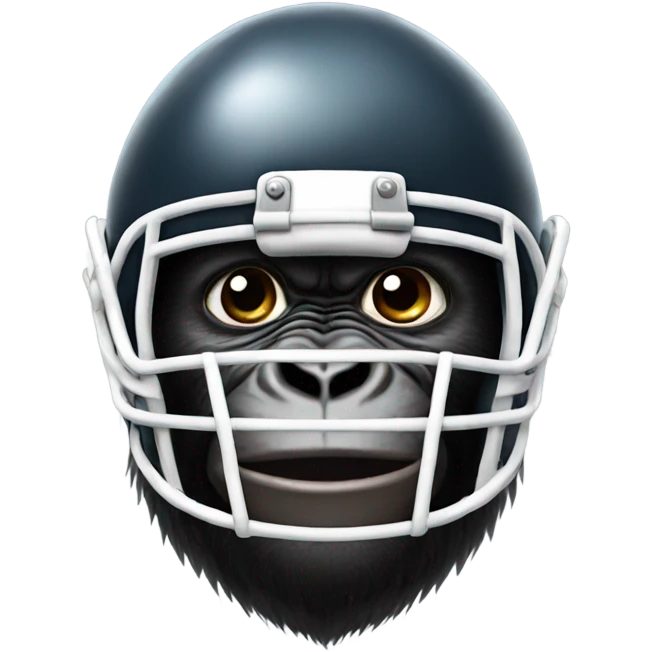 gorilla wearing a football helmet emoji