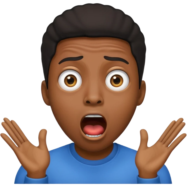 over react black person emoji