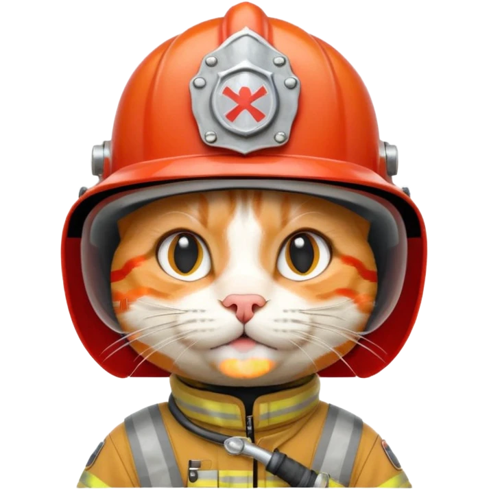 fireman cat emoji