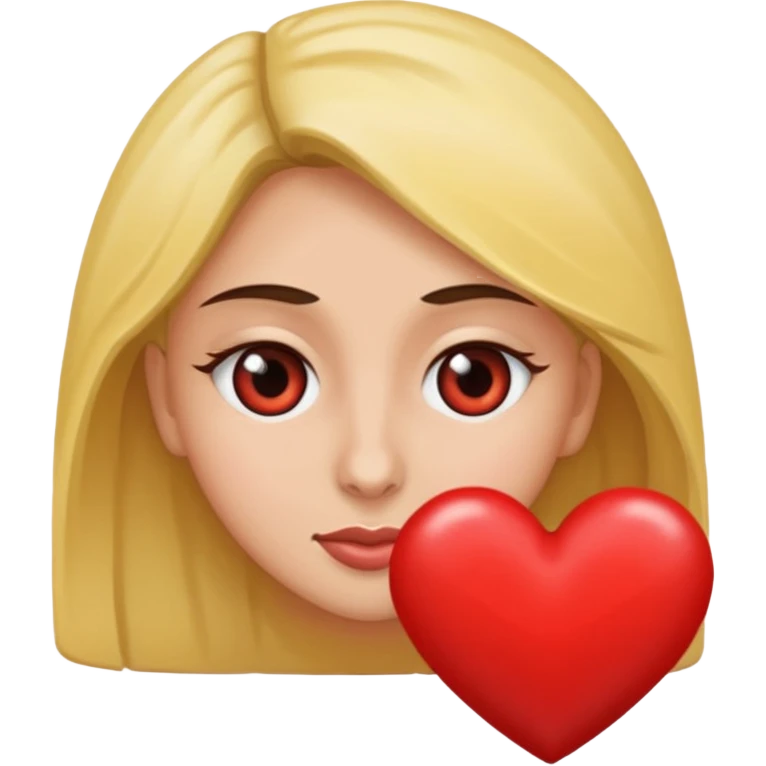 mujer con ojos saltones de corazon mirando hacia la derecha emoji