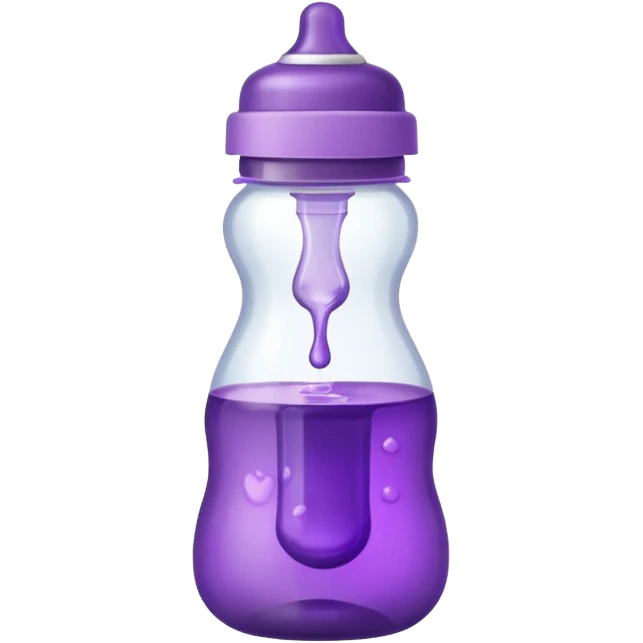 baby bottle with purple liquid emoji