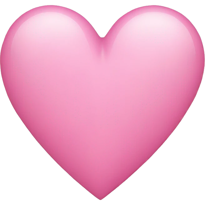 Corazón rosa pastel emoji