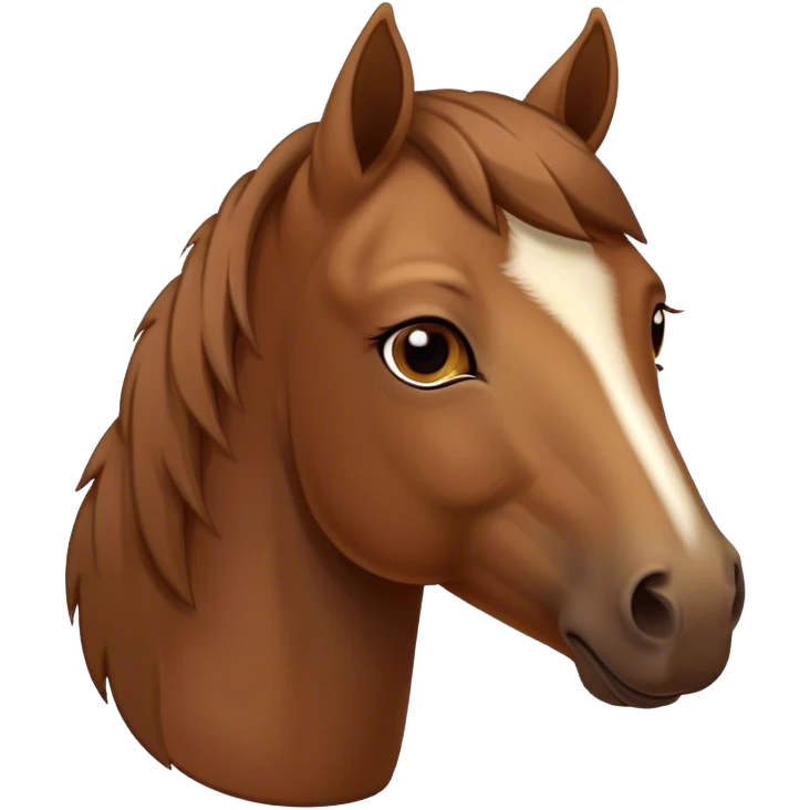 Cinematic Noble Brown Welsh Pony Portrait Emoji, Poised and sturdy, with a well-muscled build draped in a rich, chestnut-brown color, expressive eyes and a gracefully refined head with a gentle, noble profile, Simplified yet sharp and sophisticated features, highly detailed, glowing with a warm, earthy glow, high shine, intelligent and resilient, stylized with an air of pastoral elegance, focused and determined, soft glowing outline, capturing the essence of a watchful and confident brown Welsh pony that appears ready to gallop out of the screen with effortless strength! emoji