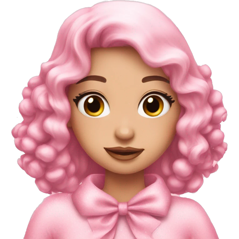Aesthetic pink Christmas girly emoji