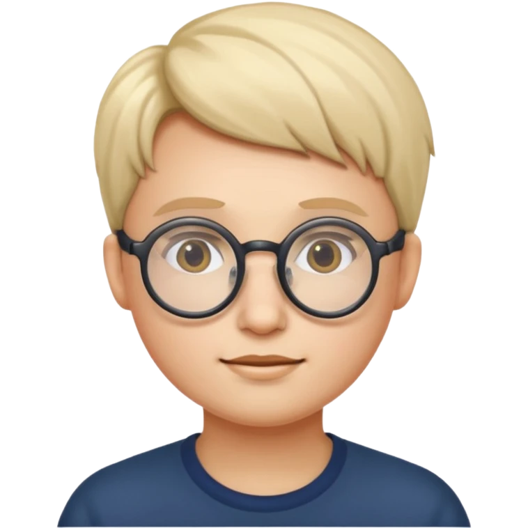 동그란 안경 emoji