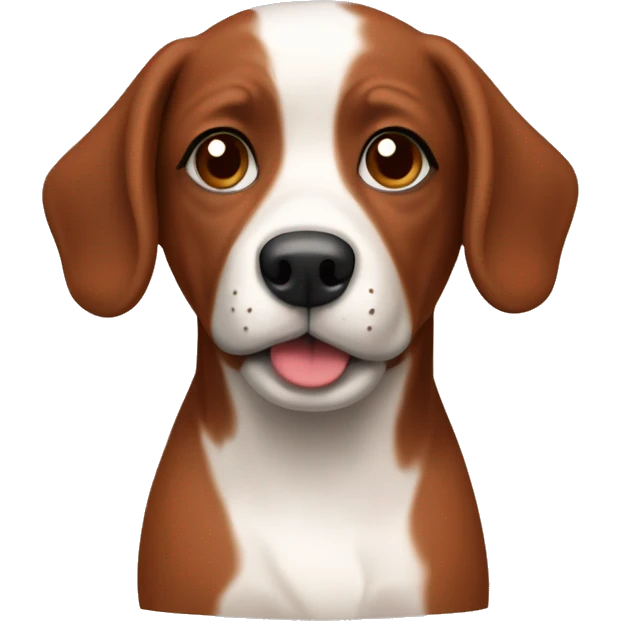 Red/brown petite brabançon dog emoji