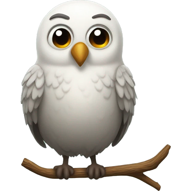 Eule mit ein Herz  emoji