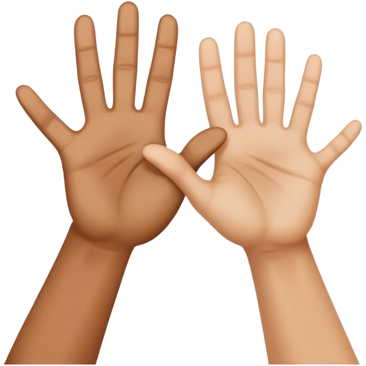 Creation of Adam hands  emoji